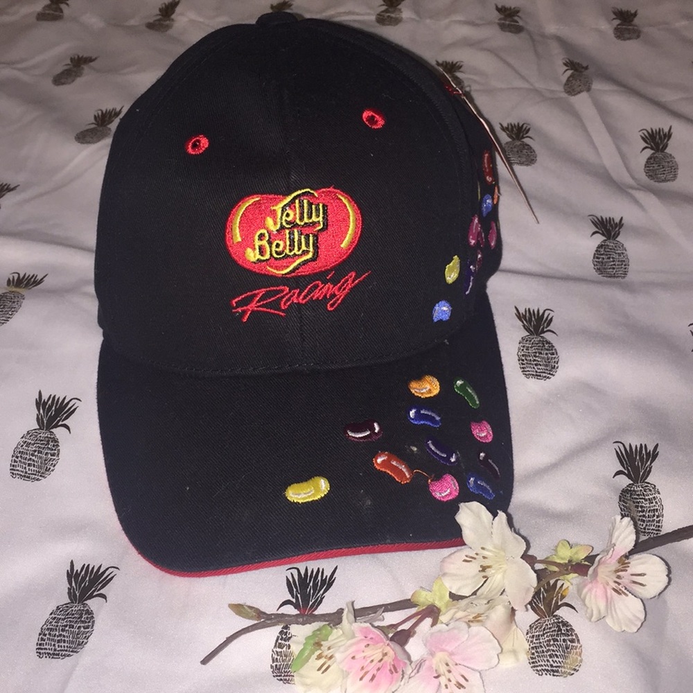 Jelly belly racing baseball cap